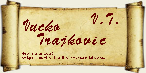 Vučko Trajković vizit kartica